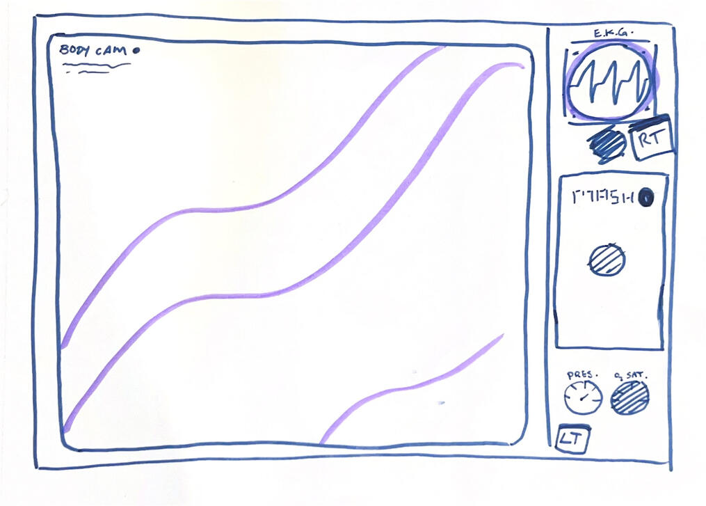 a second screen for more in-depth interaction with the second player.